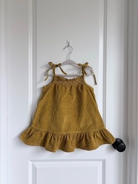 🐌Wild Wawa Maggie Corduroy Tie Dress Pima Cotton